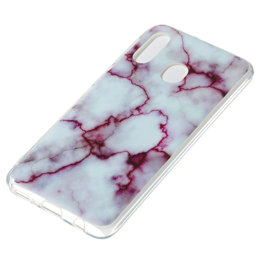 Galaxy A20e - Custodia in gomma siliconica morbida Marble