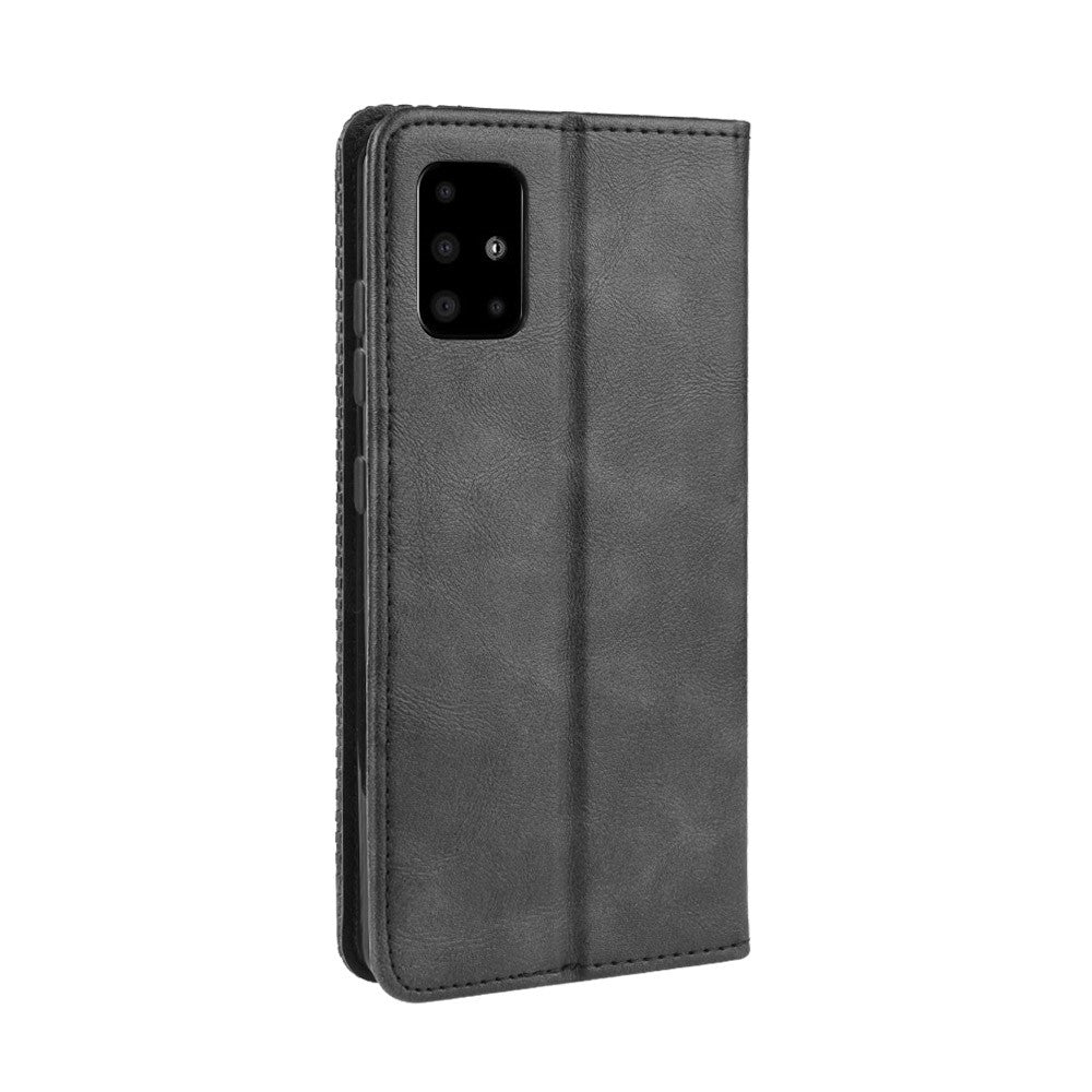 Galaxy A51 - Stand Flip Case Hülle schwarz