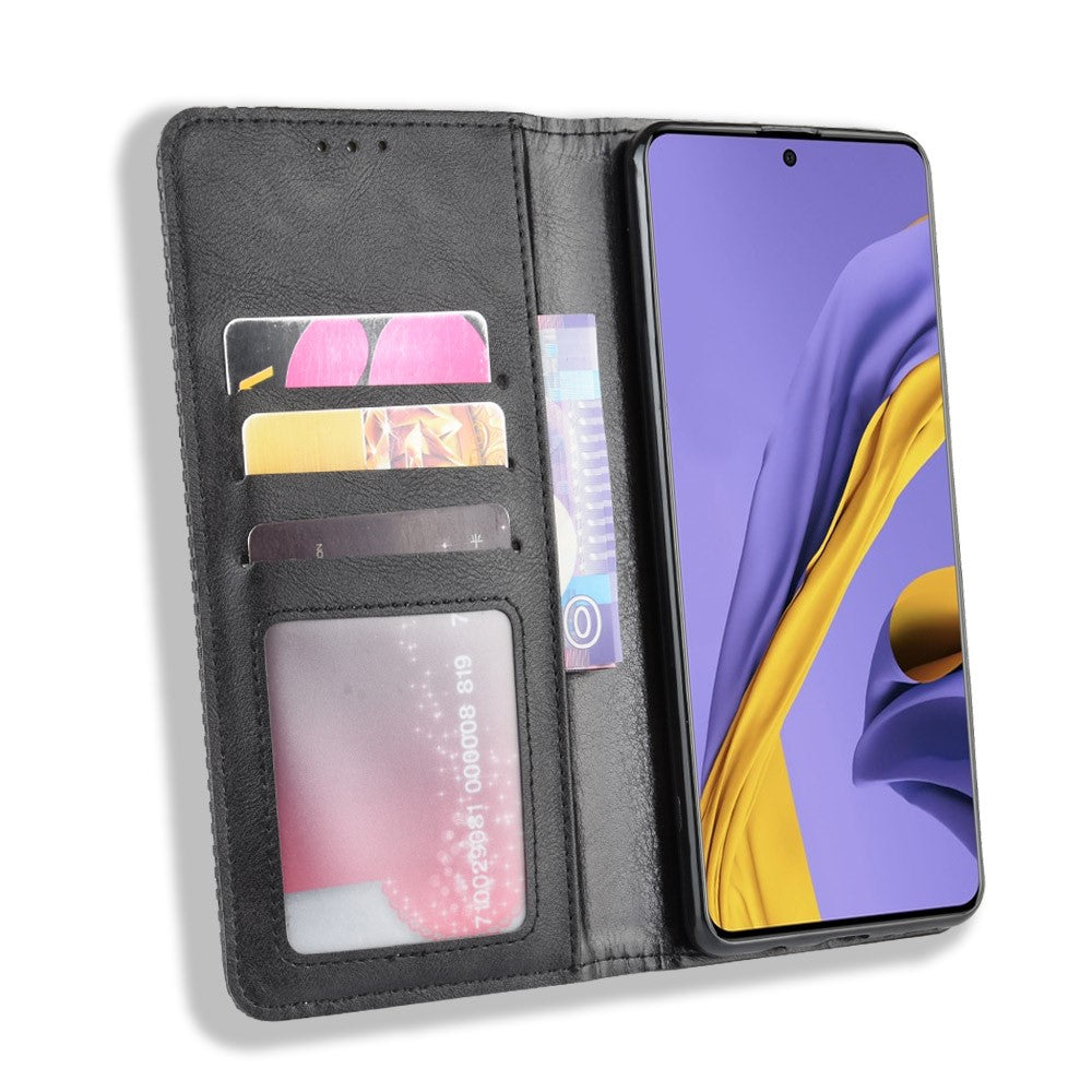 Galaxy A51 - Stand Flip Case Hülle schwarz