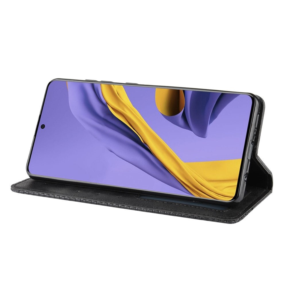 Galaxy A51 - Stand Flip Case Hülle schwarz