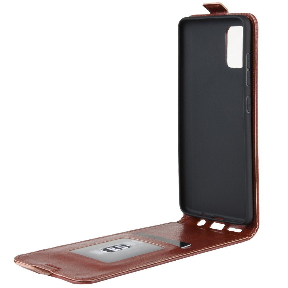 Galaxy A71 - Klassisches Leder Flip Case Vertikal
