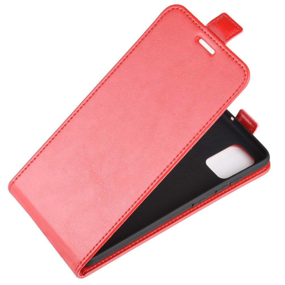 Galaxy A71 - Klassisches Leder Flip Case Vertikal