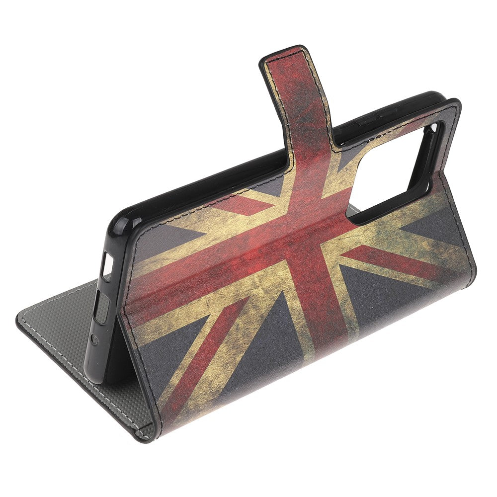 custodia Galaxy S20 Ultra - tasca portacarte in pelle Bandiera UK