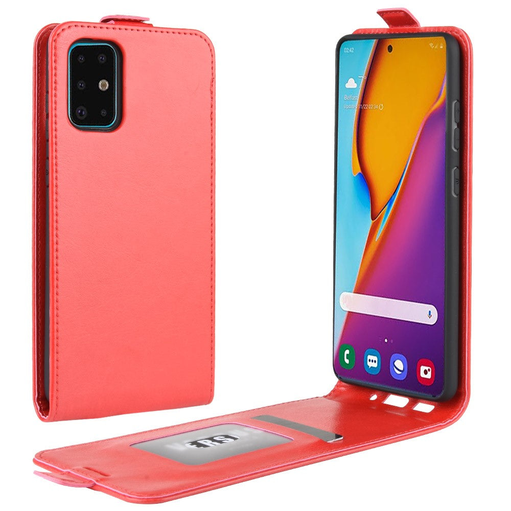 Galaxy S20+ Plus - Custodia classica in pelle flip verticale nera