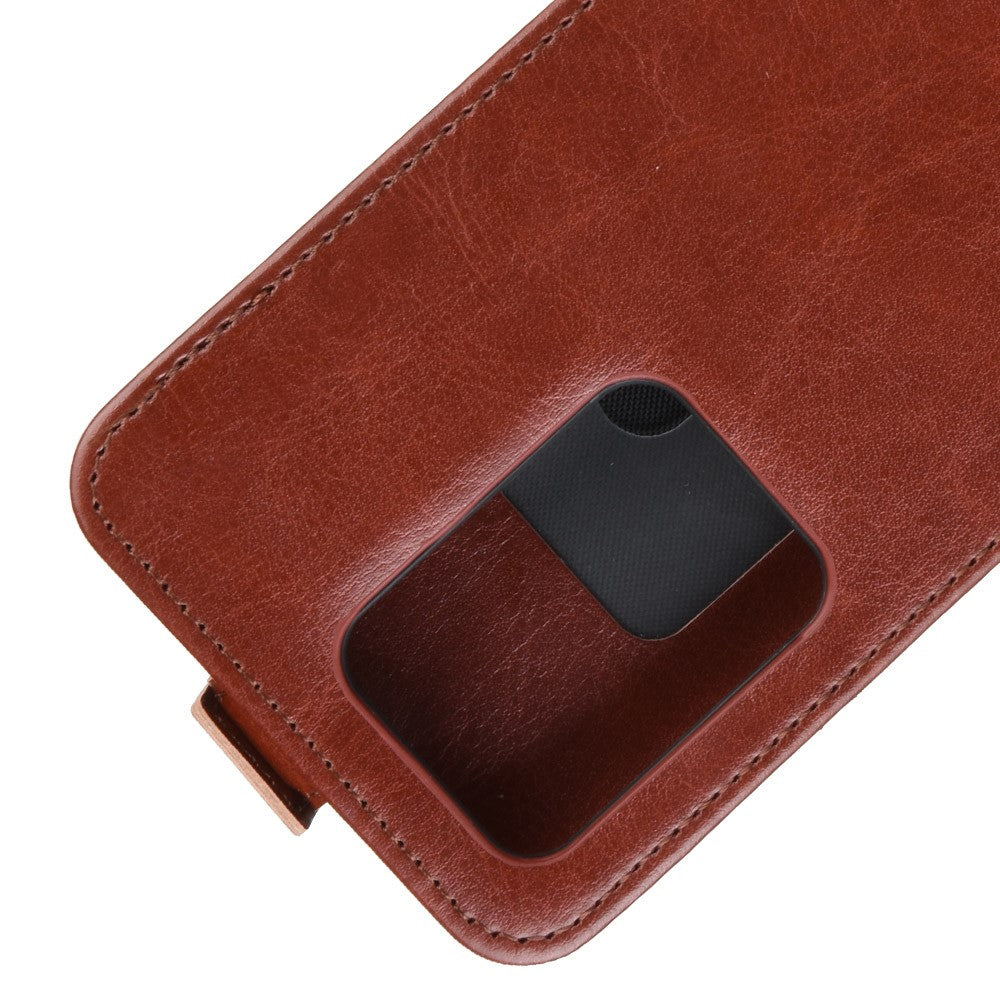 Galaxy S20 Ultra - Custodia Classic Flip Marrone Verticale