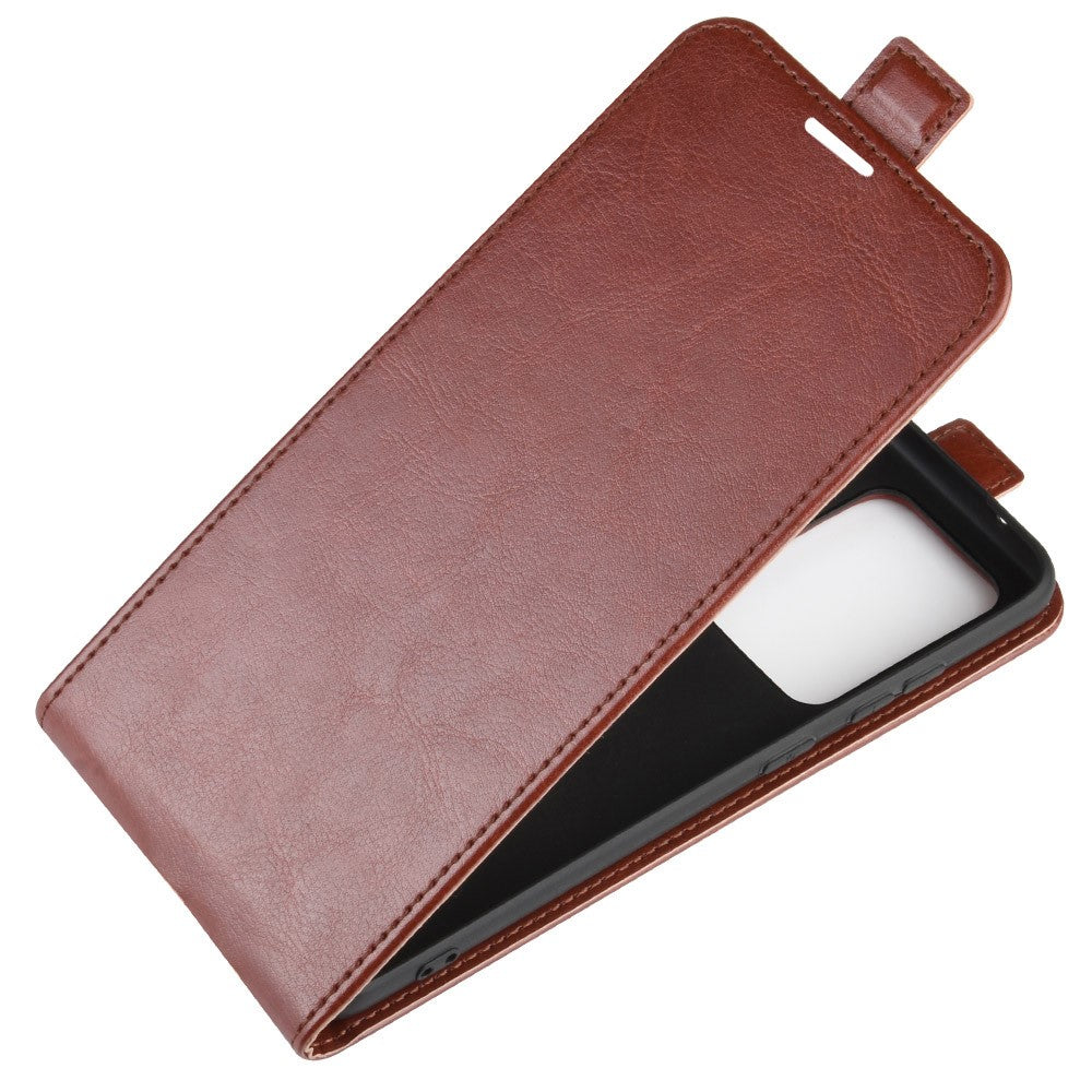 Galaxy S20 Ultra - Custodia Classic Flip Marrone Verticale
