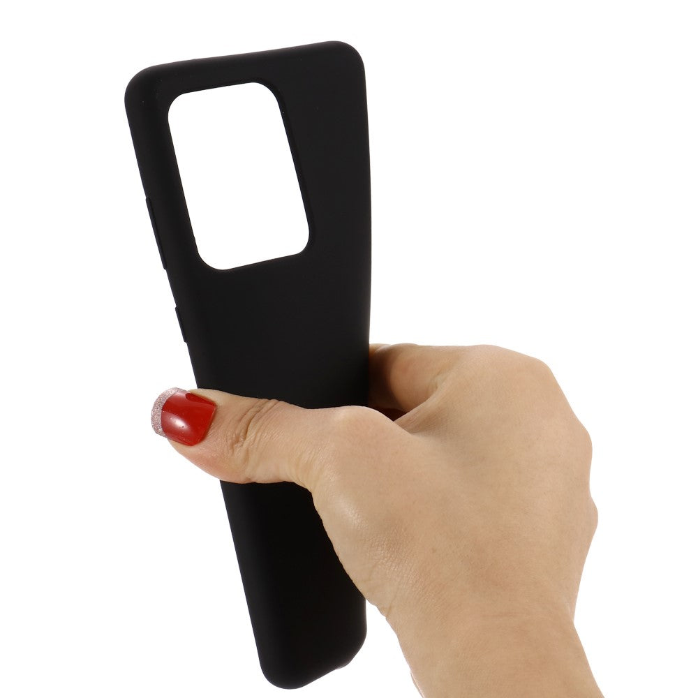 Galaxy S20 Ultra - Matte Silikon Gummi Hülle schwarz