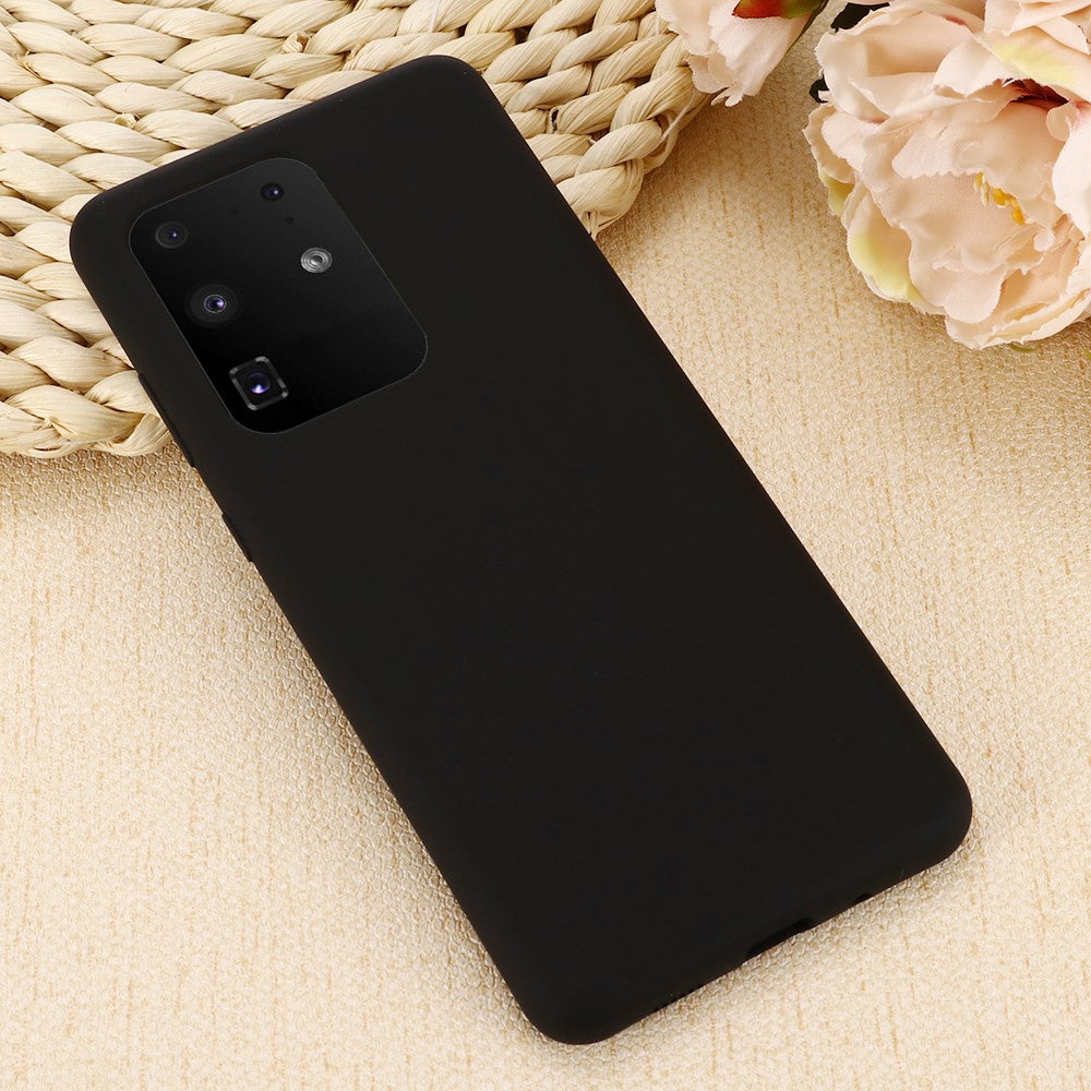 Galaxy S20 Ultra - Matte Silikon Gummi Hülle schwarz