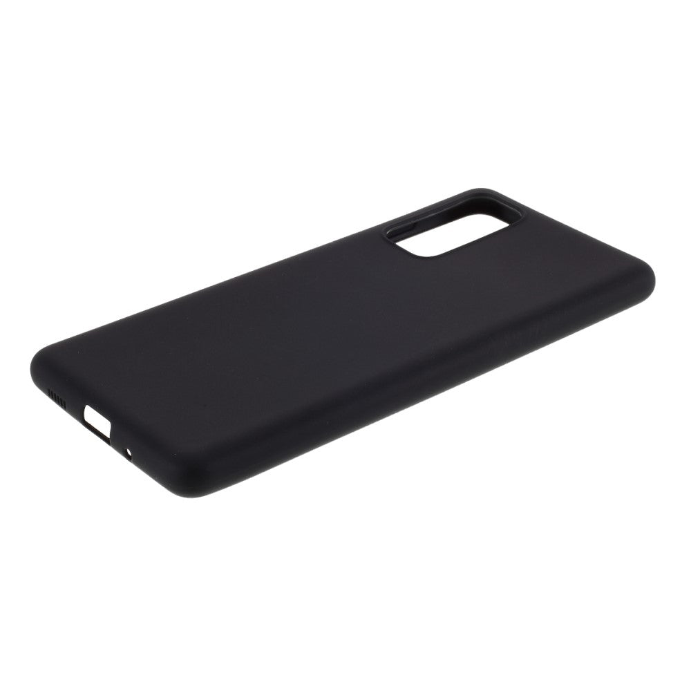 Galaxy S20 FE - Matte Silikon Gummi Hülle schwarz
