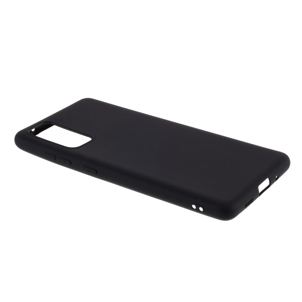 Galaxy S20 FE - Matte Silikon Gummi Hülle schwarz