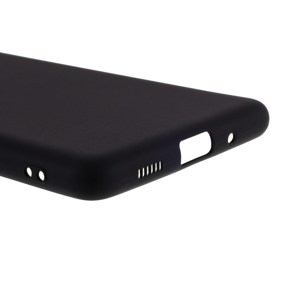 Galaxy S20 FE - Matte Silikon Gummi Hülle schwarz