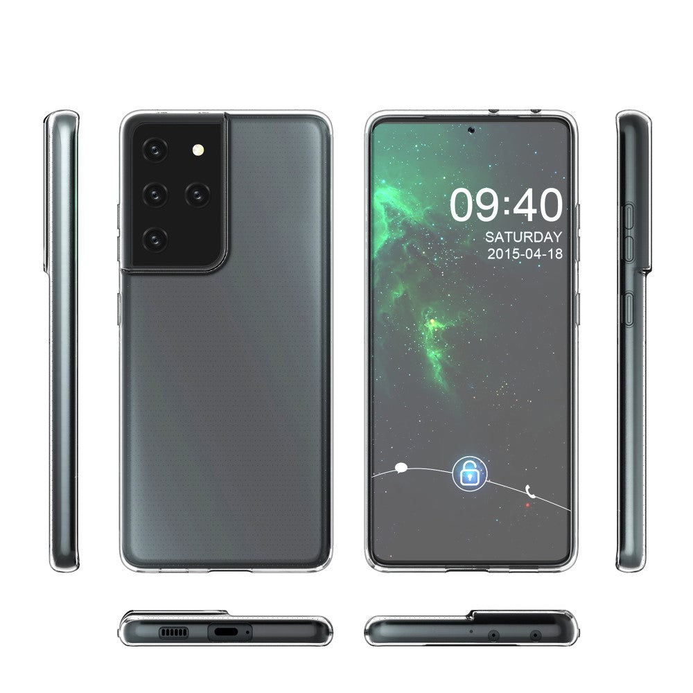 Galaxy S21 Ultra - Silikon Case Hülle transparent
