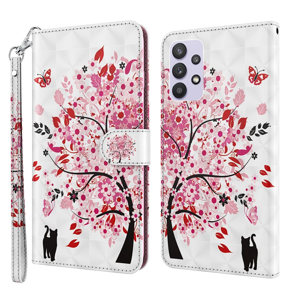 Galaxy A32 5G - Custodia in pelle effetto glitterato
