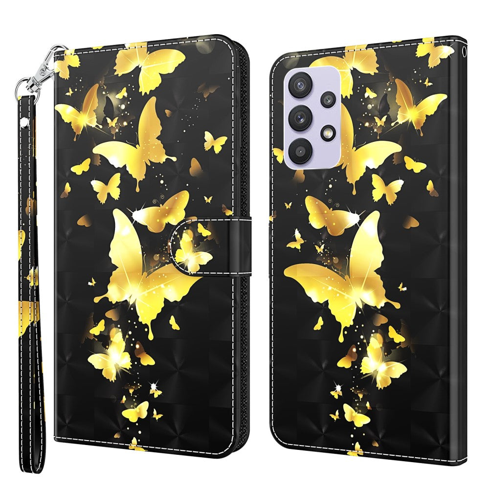 Galaxy A32 5G - Custodia in pelle effetto glitterato