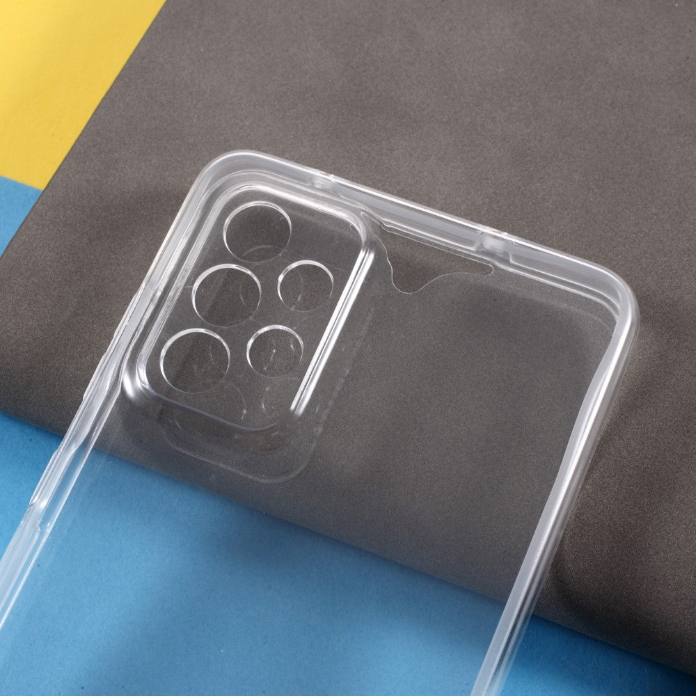 Galaxy A72 - Hartschale mit PET-Folie und Gummirand transparent