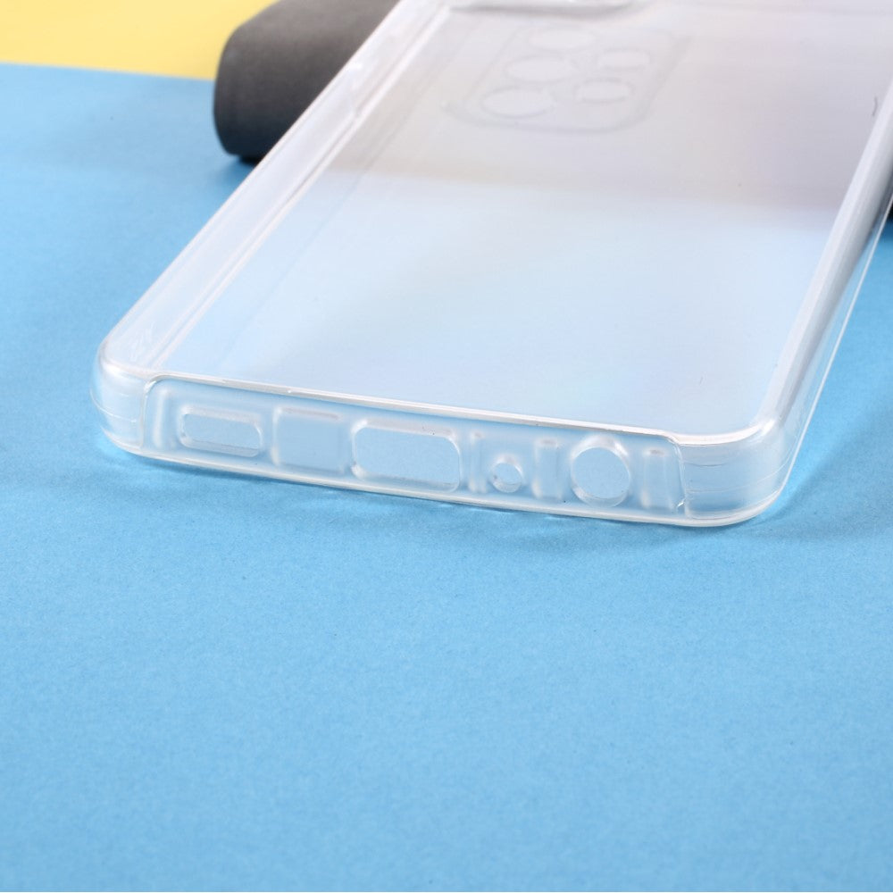 Galaxy A72 - Hartschale mit PET-Folie und Gummirand transparent