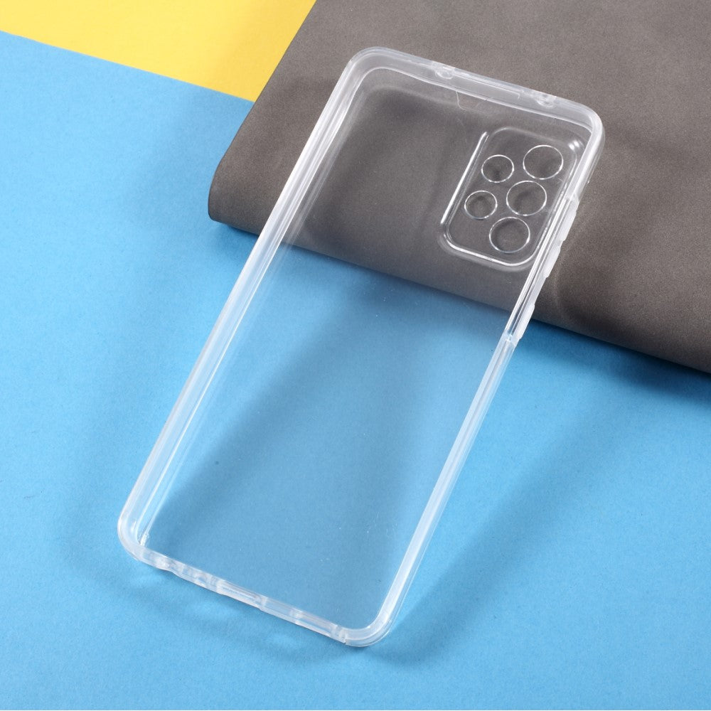 Galaxy A72 - Hartschale mit PET-Folie und Gummirand transparent