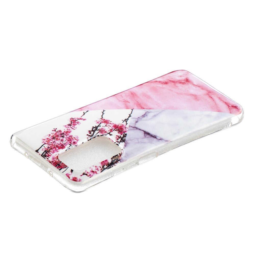 Galaxy A72 - Custodia in gomma siliconica morbida Marmo bianco