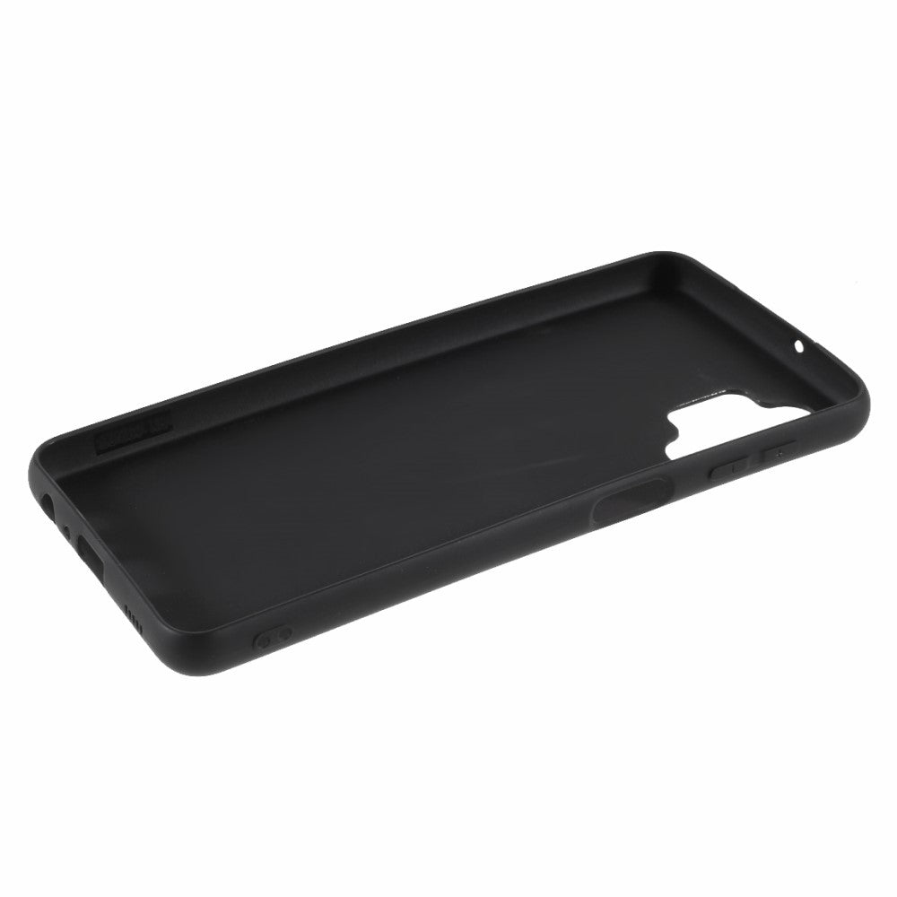 Galaxy A32 5G - Matte Silikon Gummi Hülle schwarz