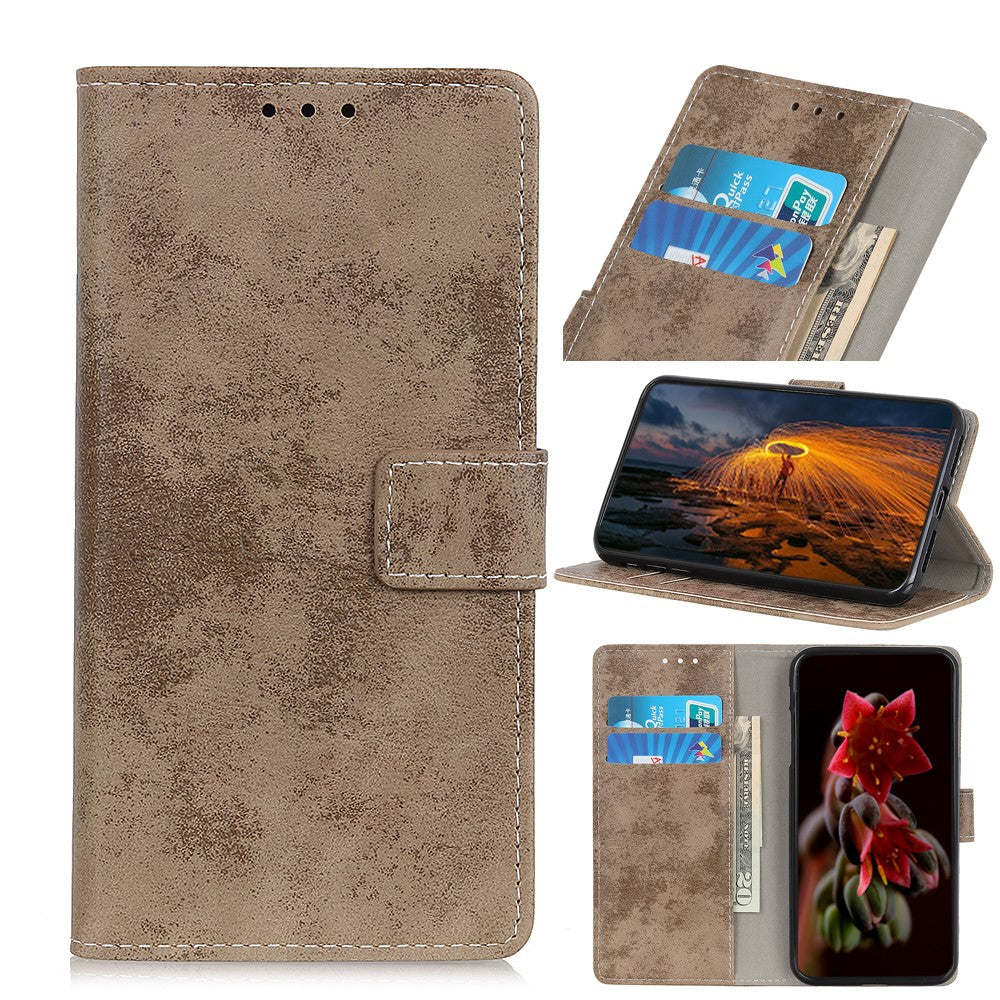 Galaxy A22 4G - Vintage Etui Wildleder Optik