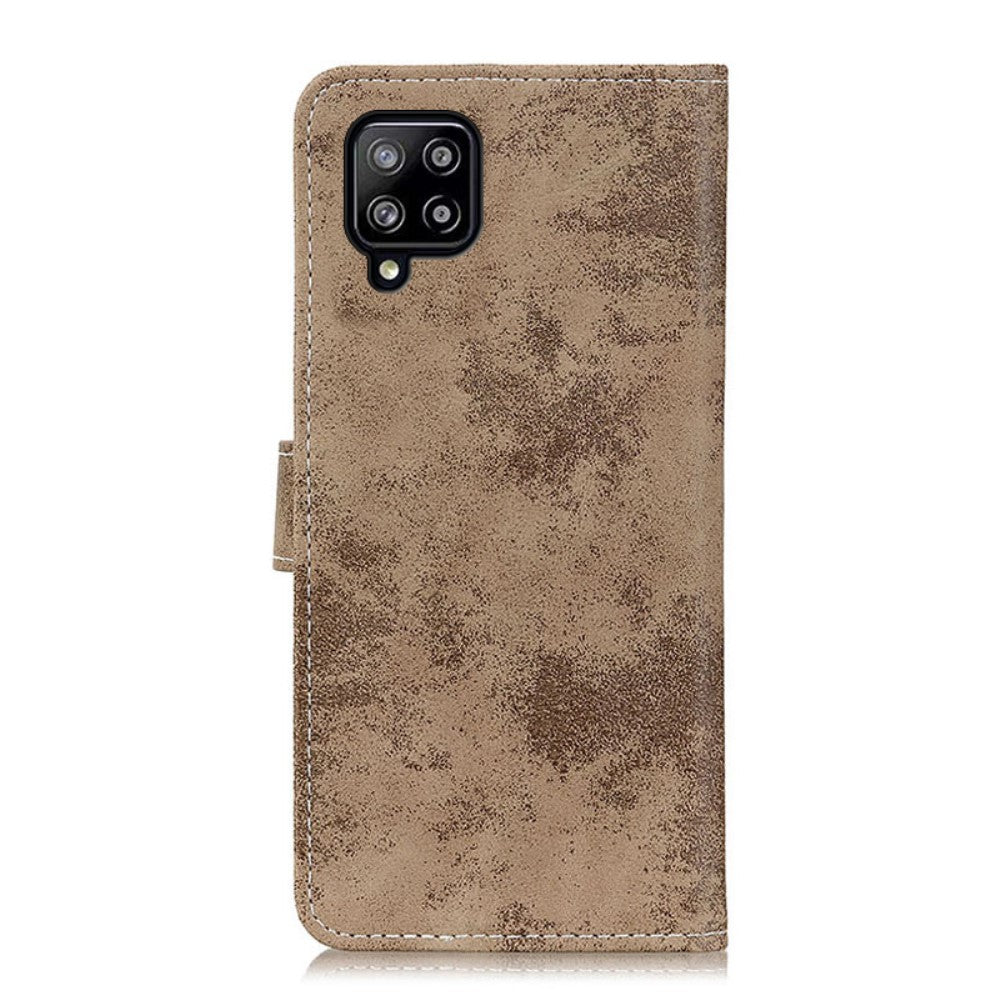 Galaxy A22 4G - Vintage Etui Wildleder Optik