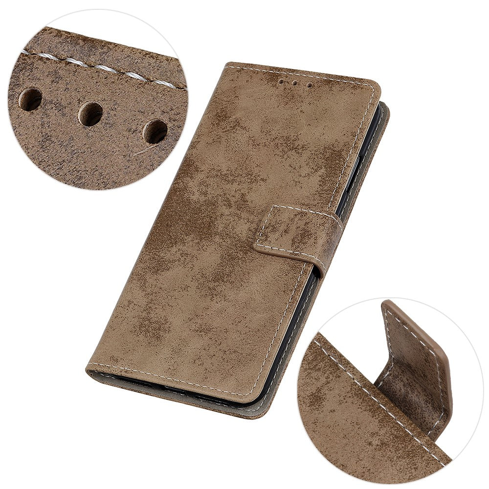 Galaxy A22 4G - Vintage Etui Wildleder Optik