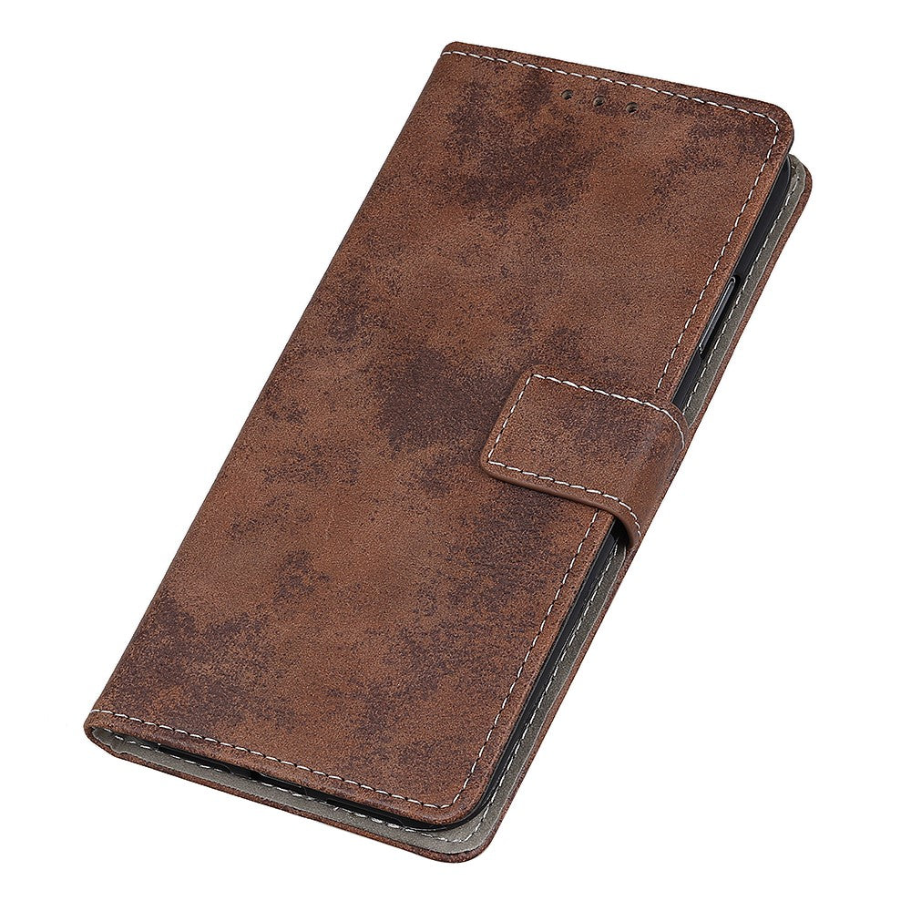 Galaxy A22 4G - Vintage Etui Wildleder Optik