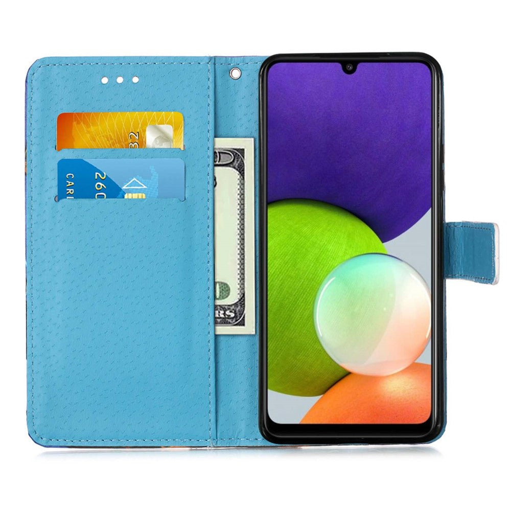 Galaxy A22 4G - Leather Case Motiv