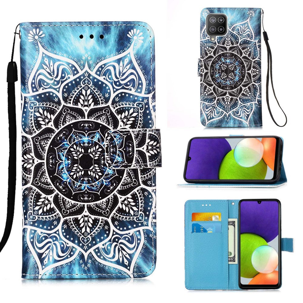 Galaxy A22 4G - Leather Case Motiv