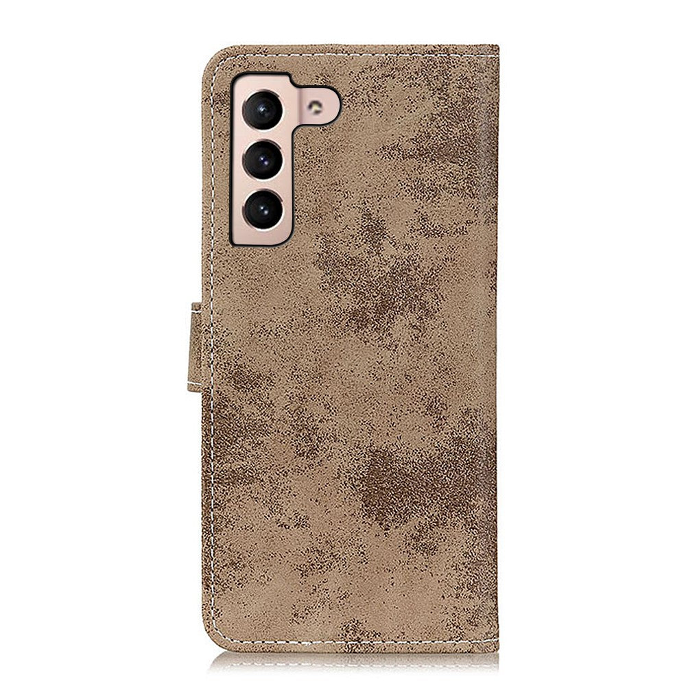 Galaxy S22+ - Vintage Etui Wildleder Optik
