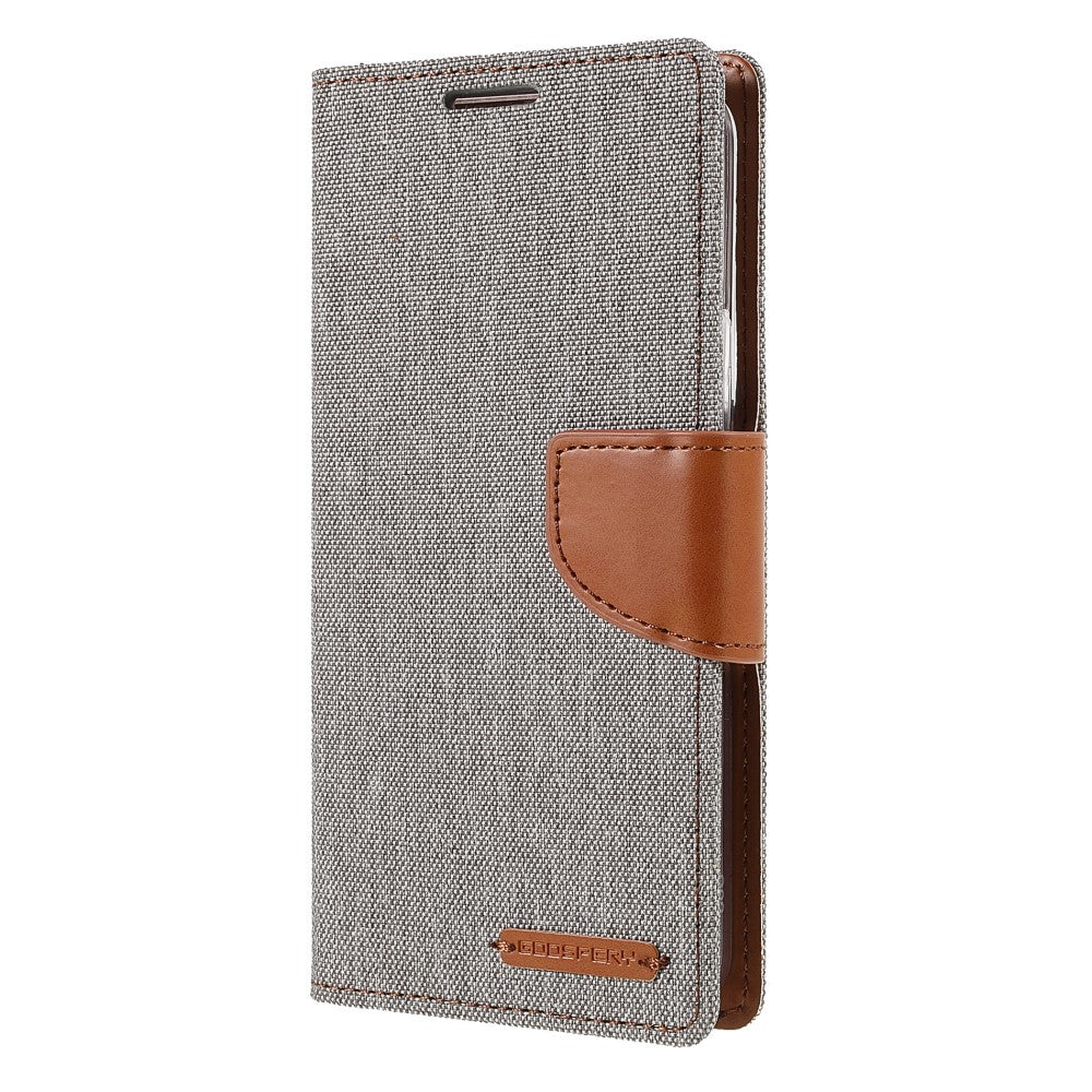 Galaxy S22+ - Custodia in pelle Mercury Canvas Fabric Grigio