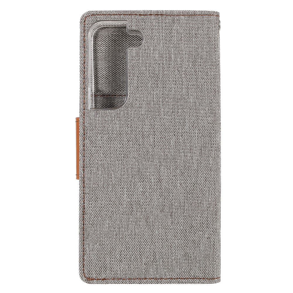 Galaxy S22+ - Custodia in pelle Mercury Canvas Fabric Grigio