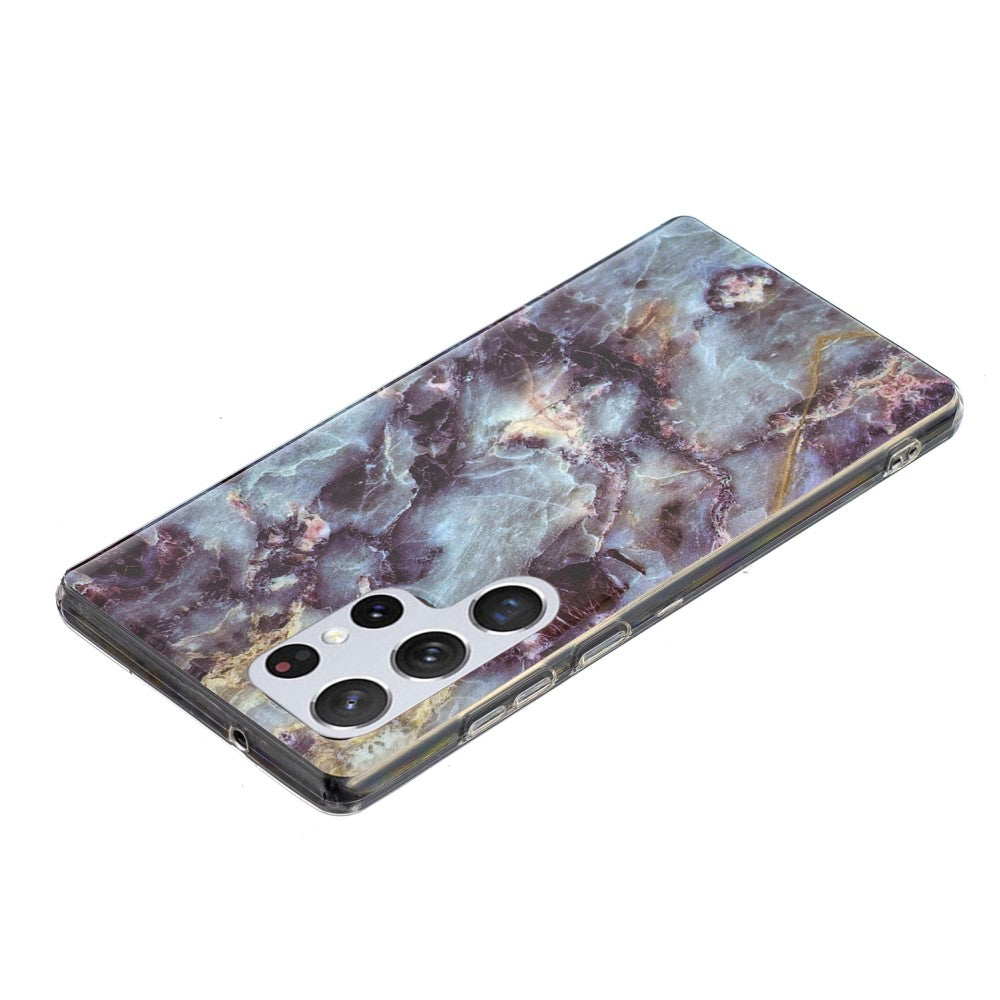 Galaxy S22 Ultra - Custodia in gomma Blue Marble