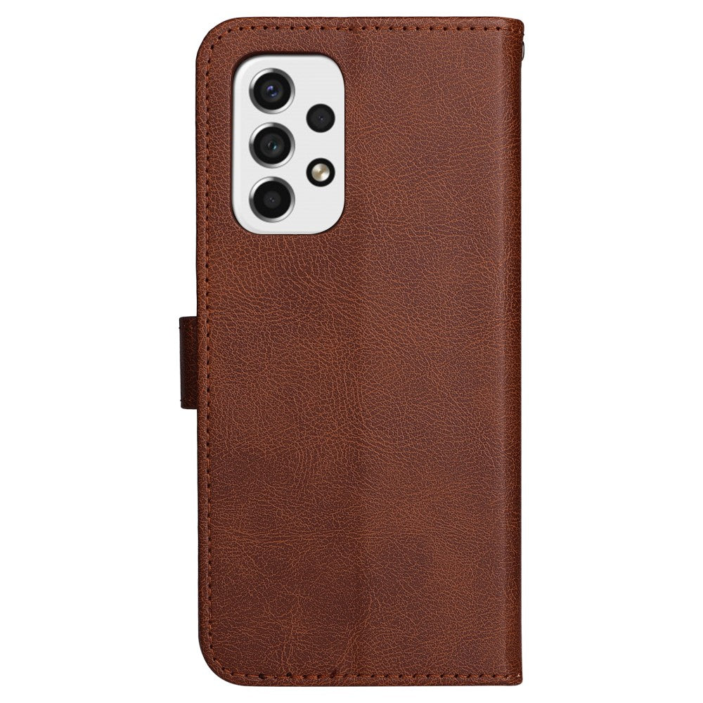 Galaxy A33 5G - Leder Etui Hülle braun