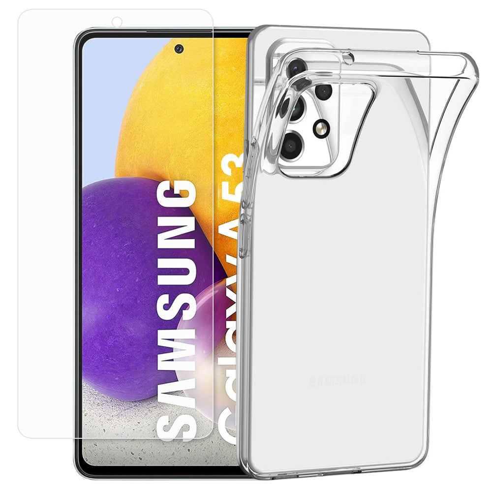 Galaxy A53 5G - Silikon Hülle inkl. Glas transparent