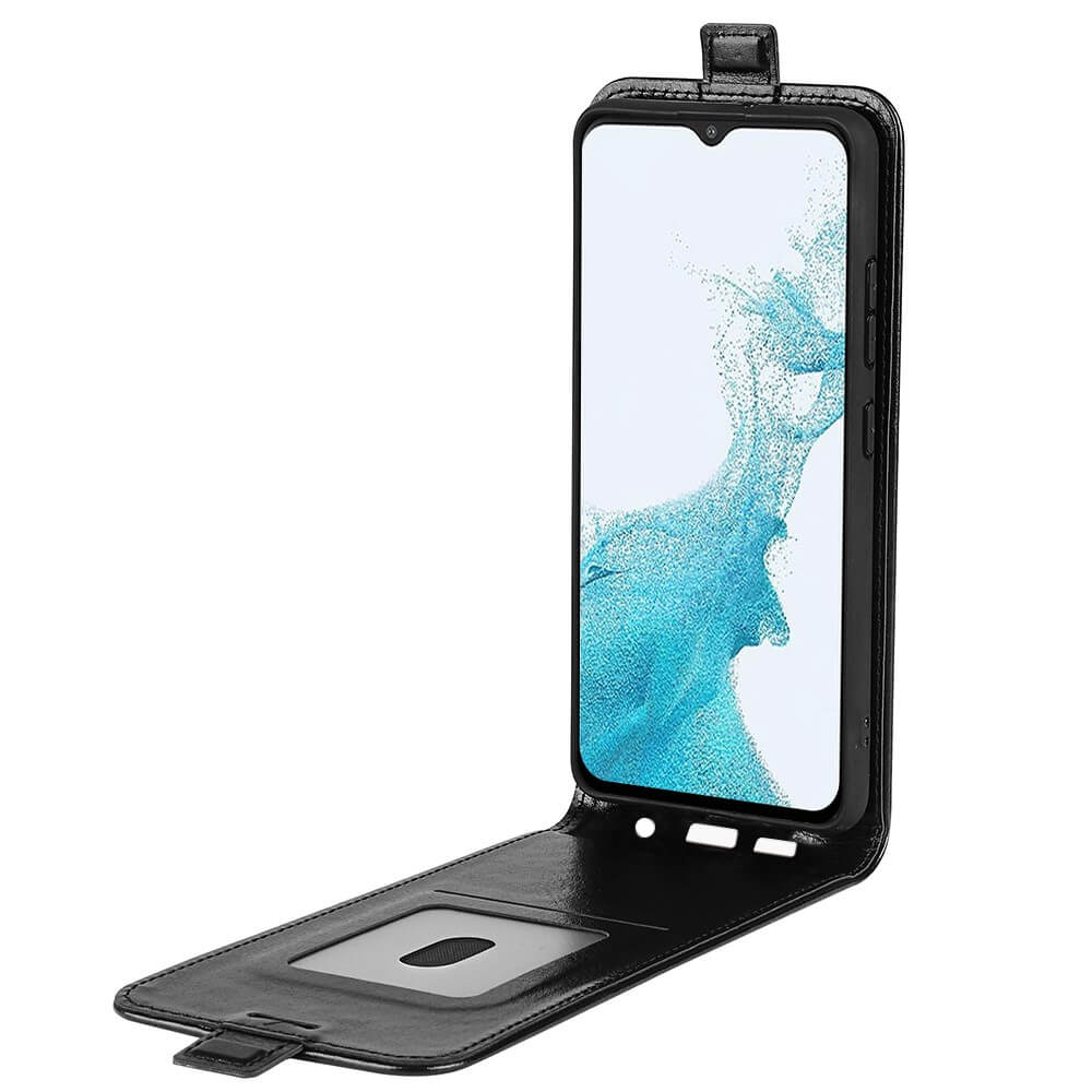 Galaxy A23 - Klassisches Flip Case vertikal schwarz