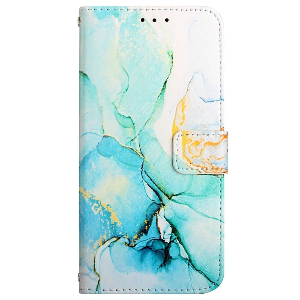 Galaxy A23 - Leder Hülle green Marble