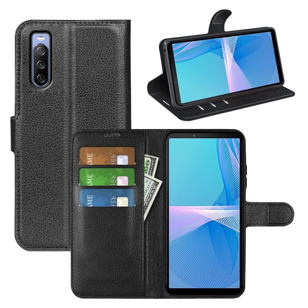 Sony Xperia 10 IV - Leder Etui Hülle