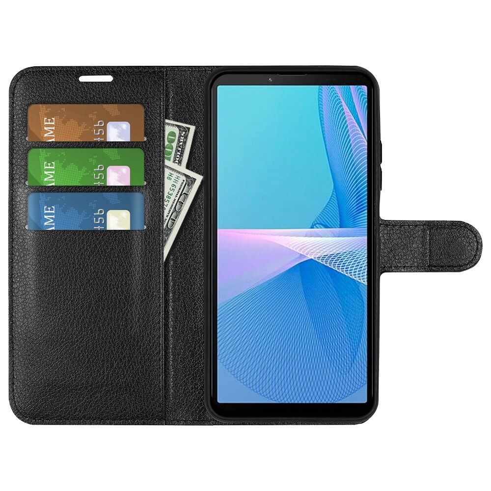 Sony Xperia 10 IV - Leder Etui Hülle