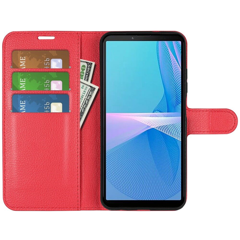 Sony Xperia 10 IV - Leder Etui Hülle