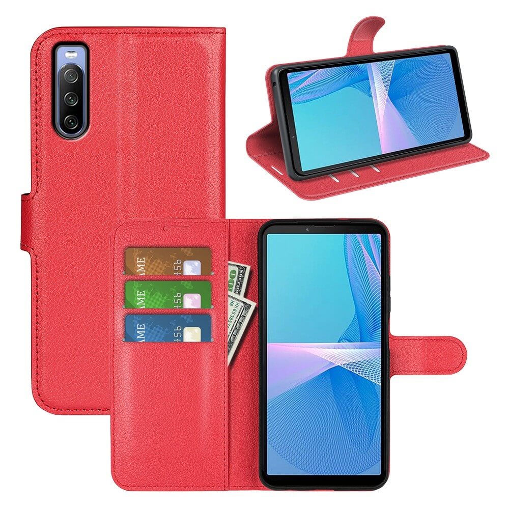 Sony Xperia 10 IV - Leder Etui Hülle