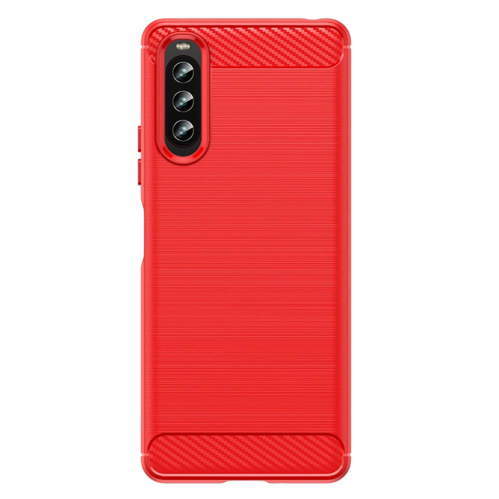 Sony Xperia 10 IV - Metall Carbon Look Hülle
