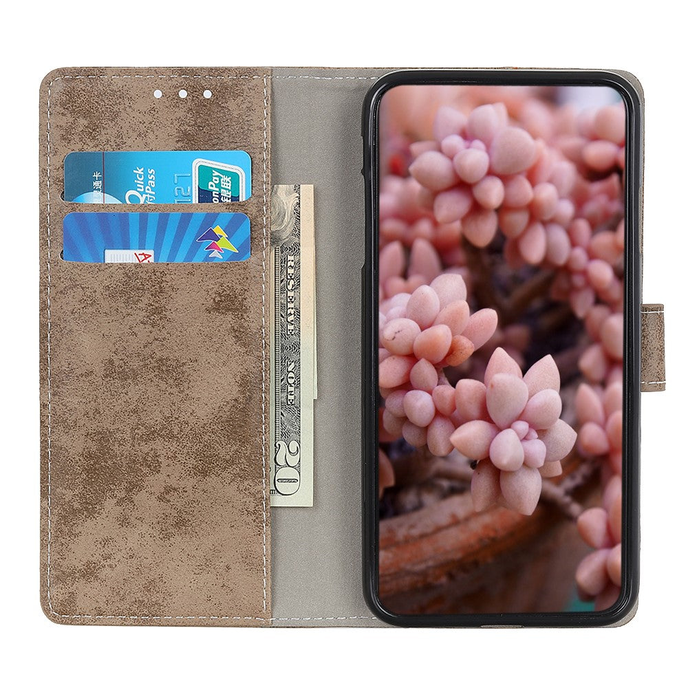 Xiaomi Mi Note 10 - Vintage Etui Wildleder Optik
