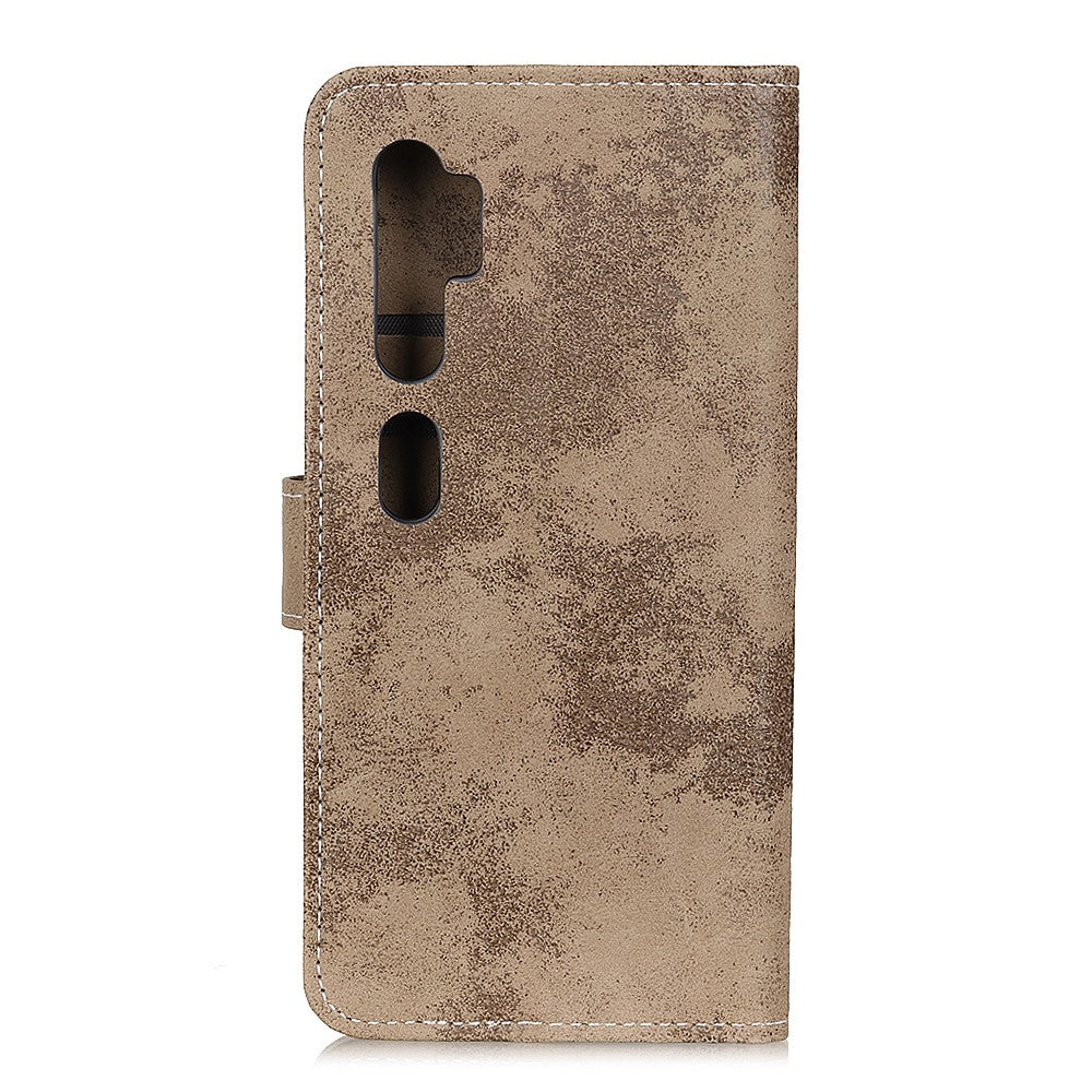 Xiaomi Mi Note 10 - Vintage Etui Wildleder Optik