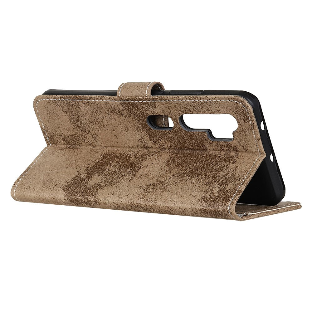 Xiaomi Mi Note 10 - Vintage Etui Wildleder Optik