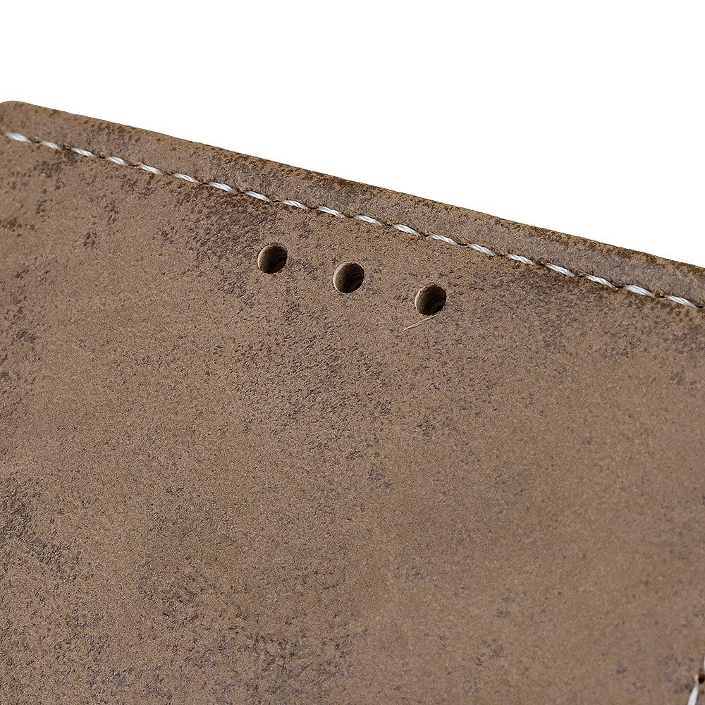 Xiaomi Mi Note 10 - Vintage Etui Wildleder Optik