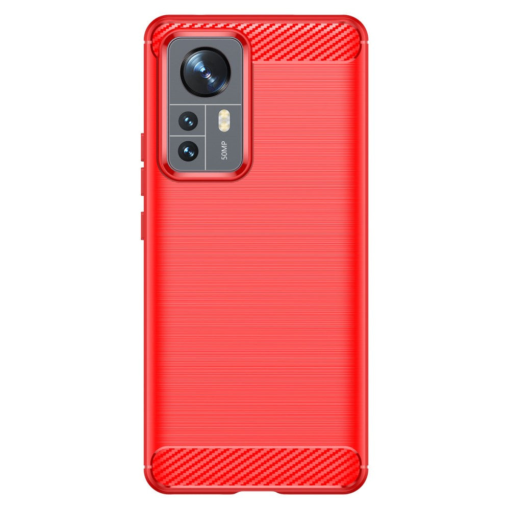 Xiaomi 12 Pro - Metal Carbon Look Case