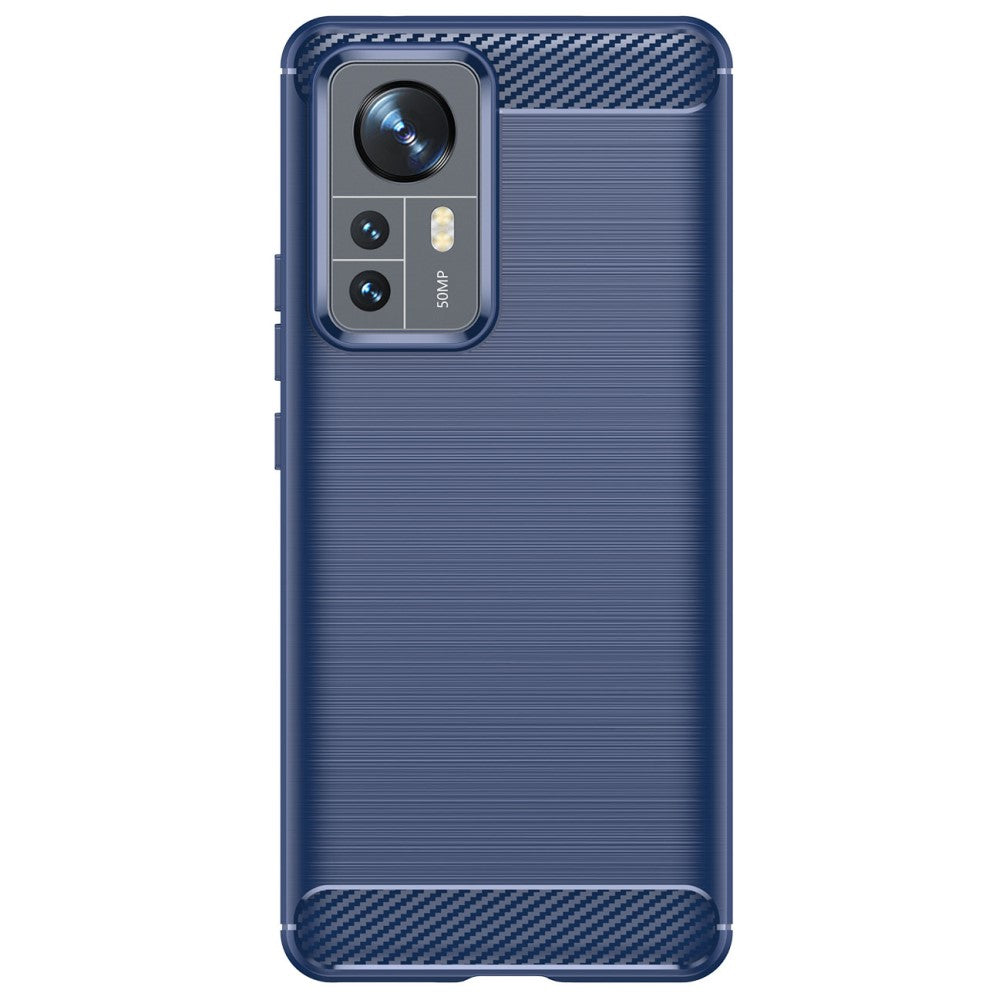 Xiaomi 12 Pro - Metal Carbon Look Case
