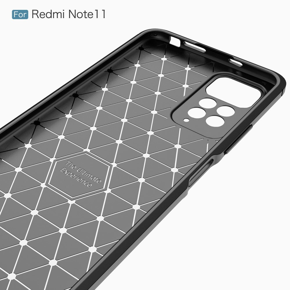 Xiaomi Redmi Note 11 - Metal Carbon Look Case