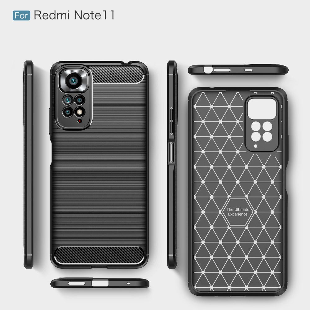 Xiaomi Redmi Note 11 - Metal Carbon Look Case